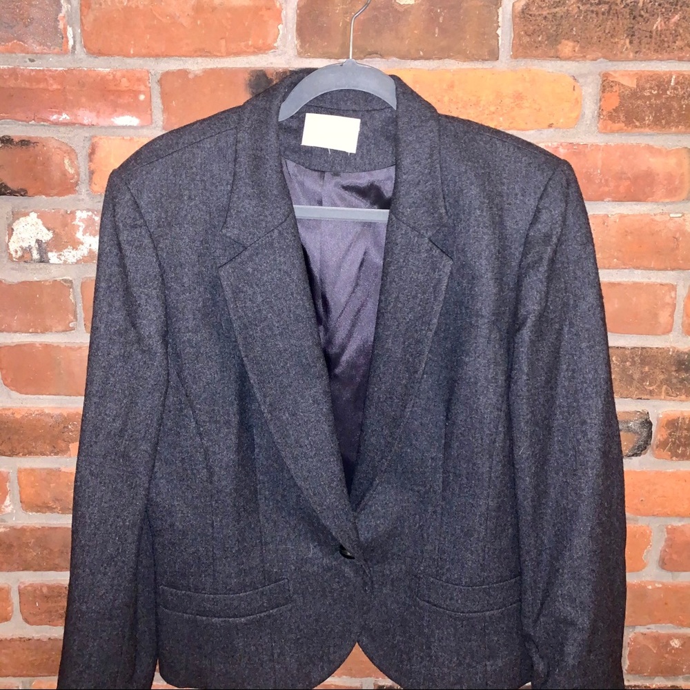 Pendleton Womens Gray Single Button Wool Blazer S… - image 6